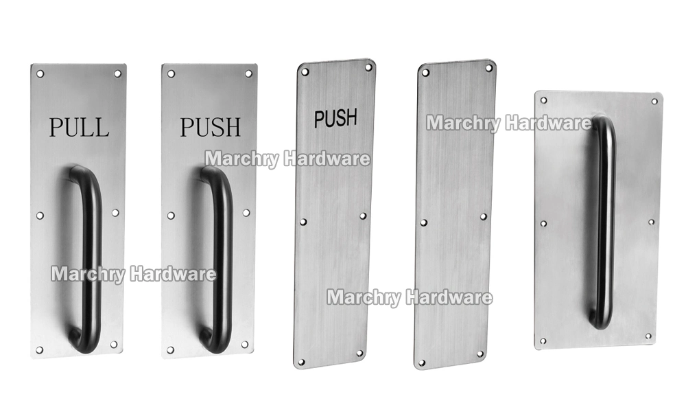 Main Door Pull Plate Stainless Steel Rectangle Plate Pull for Door