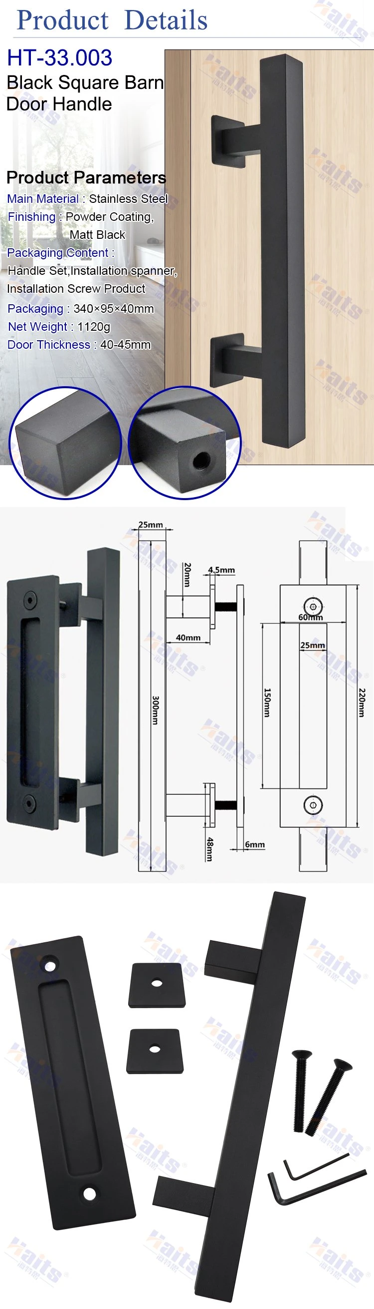 Sliding Barn Door Pull Flush Handle Hardware Set Gold Barn Door Handle Stainless Steel Sliding Barn Door Pipe Handle Pull