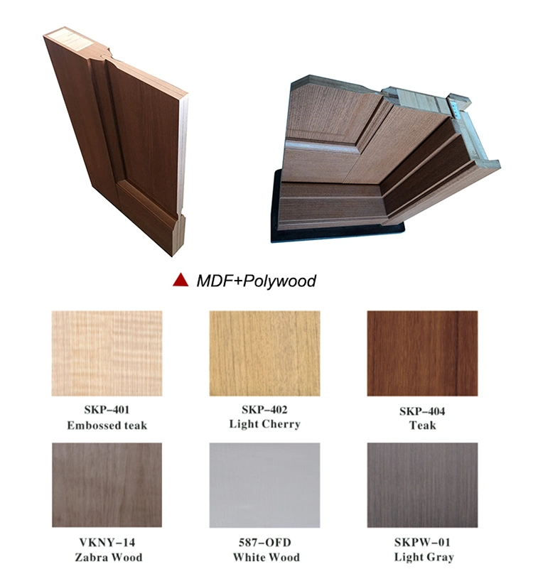 Hot Sale Assemblly Solid Board Wood PVC Interior Door